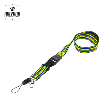 Factory Direct Supply Polyester Sublimation Lanyard mit Handy-Clip